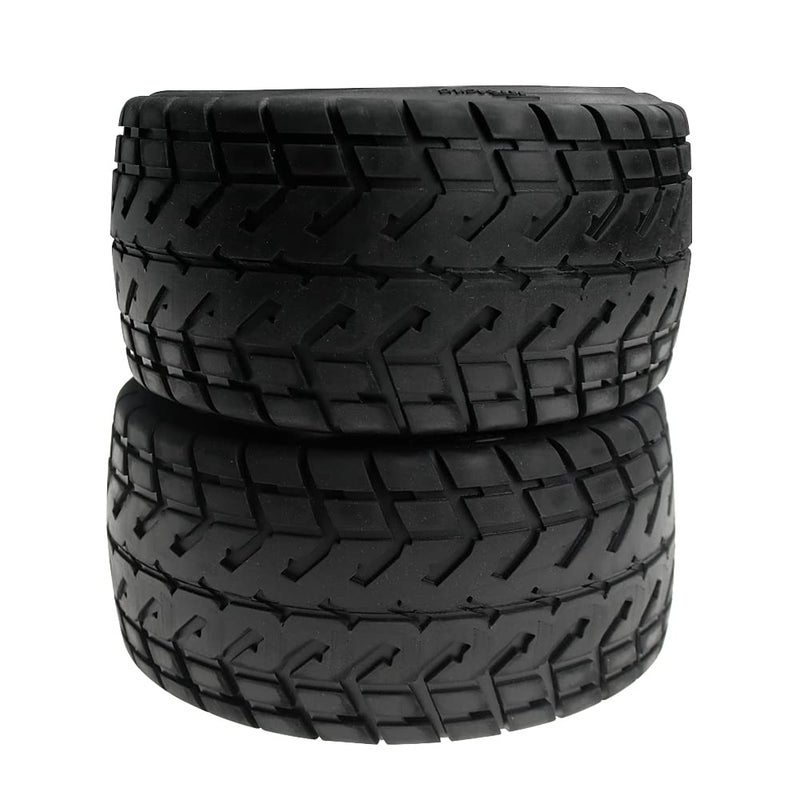 FLMLF RC High Simulation with Fabric Rear Onroad Tires (Set of 2PCS) for 1:5 Scale RC HPI ROFUN ROVAN Kingmotor Baja 5B SS - Image 2